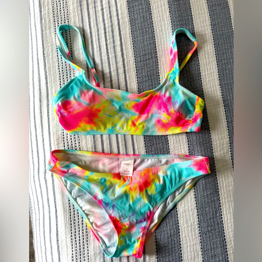 Colorful Tie-Dye Bikini Set